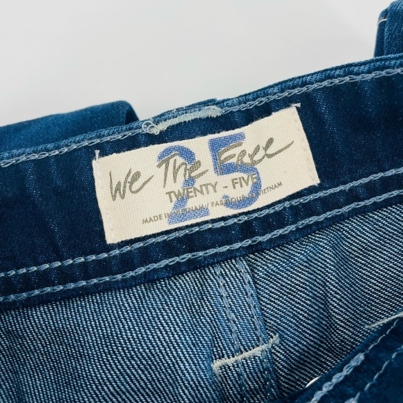 SOLD Free People We the Free Front Pocket Bootcut Denim Jeans Dark Wash Size 25 - Picture 9 of 9